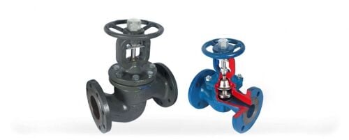 VALFTEK DN250 PN16 METAL KÖRÜKLÜ GLOBE VANA