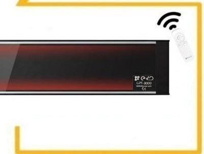 EVO GRS 3000 Dış Mekan İnfrared Isıtıcı (Kumandalı ve Camlı)
