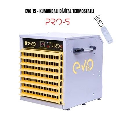 EVO15 PROs - 15kw Kumandalı ve Dijital Endüstriyel Elektrikli Isıtıcı
