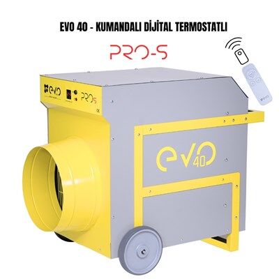 EVO40 PROs - 40kw Kumandalı ve Dijital Endüstriyel Elektrikli Fanlı Isıtıcı