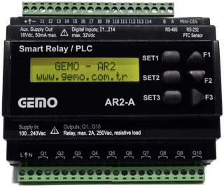 GEMO AR2-A Akıllı Röle RTC/PLC