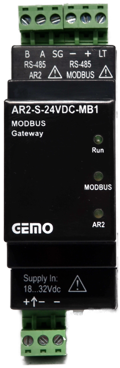 GEMO AR2-S-24VDC-MB1 MODBUS Ağ Bağlantı Cihazı